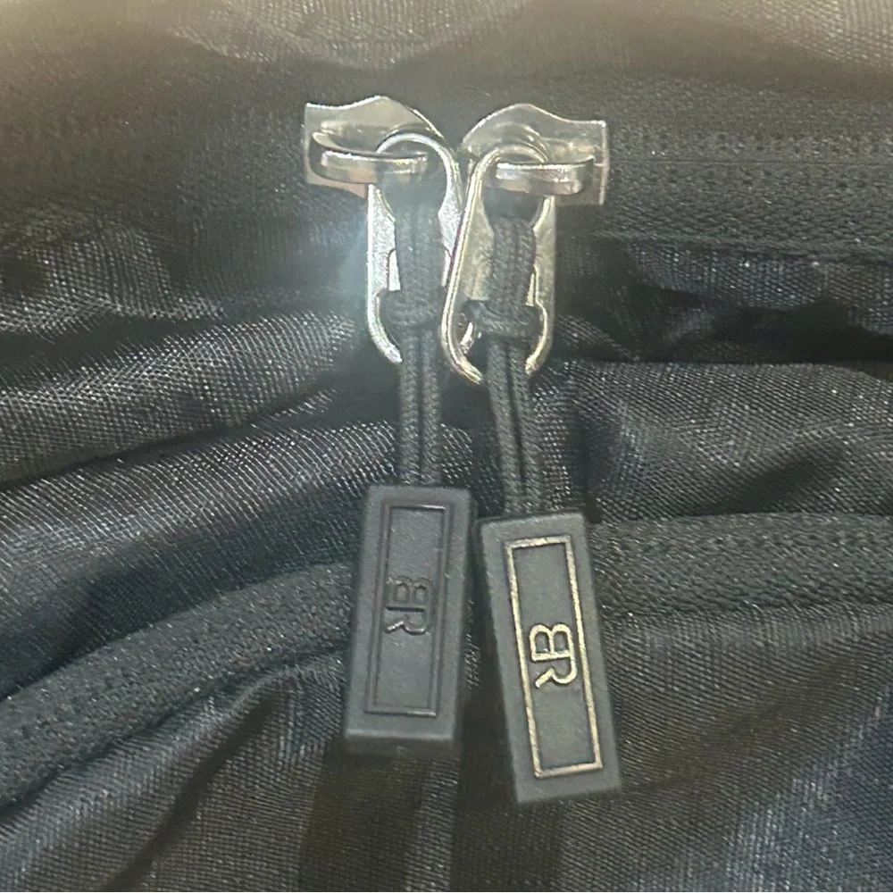 Banana Republic Large Black Nylon Backpack Unisex Packable 4 Pocket Travel Bag